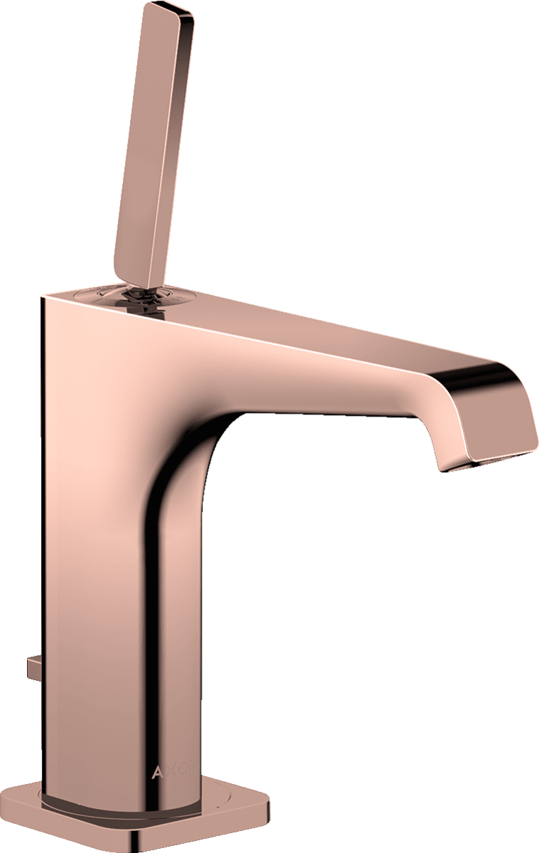 Bild von HANSGROHE AXOR Citterio E Einhebel-Waschtischmischer 130 mit Pingriff und Zugstangen-Ablaufgarnitur #36100300 - Polished Red Gold