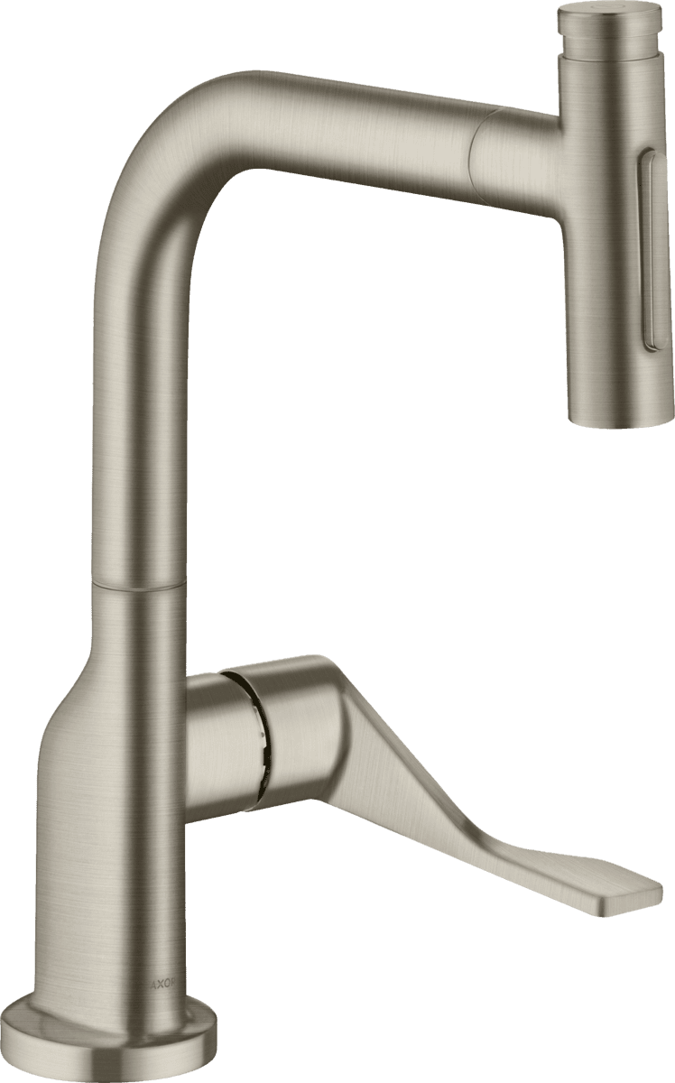 Bild von HANSGROHE AXOR Citterio Einhebel-Küchenmischer Select 230 2jet mit Ausziehbrause #39863820 - Brushed Nickel