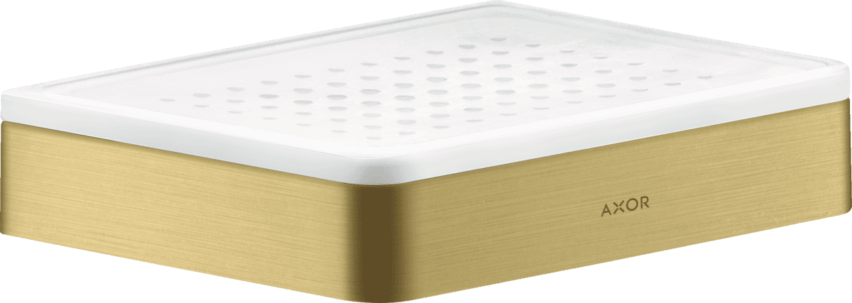Bild von HANSGROHE AXOR Universal Softsquare Seifenschale/ Ablage #42803950 - Brushed Brass