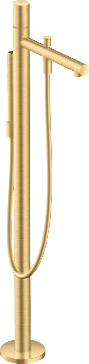 Picture of HANSGROHE AXOR Uno Single lever bath mixer floor-standing with zero handle #45416250 - Brushed Gold Optic