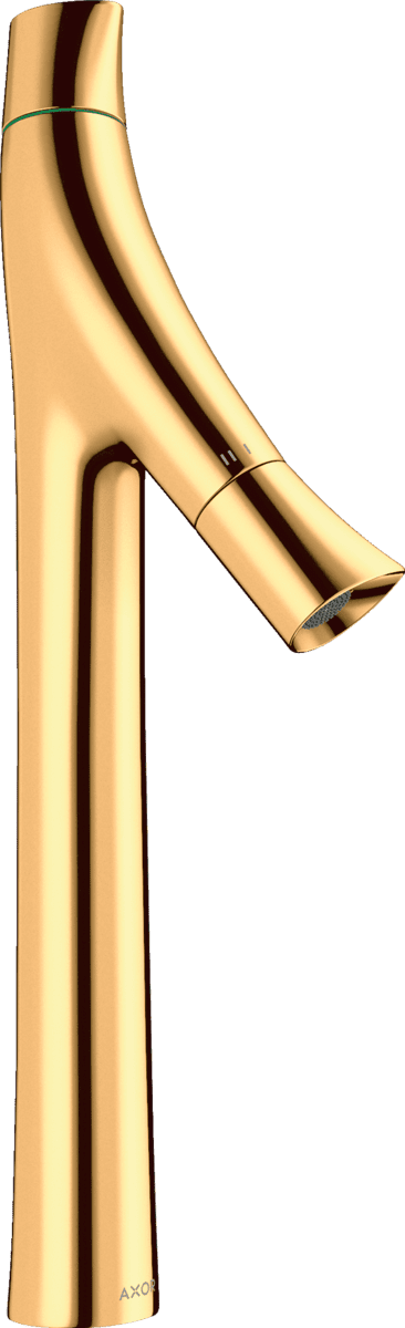 Bild von HANSGROHE AXOR Starck Organic 2-Griff Waschtischmischer 240 für Aufsatzwaschtische mit Ablaufgarnitur #12013990 - Polished Gold Optic