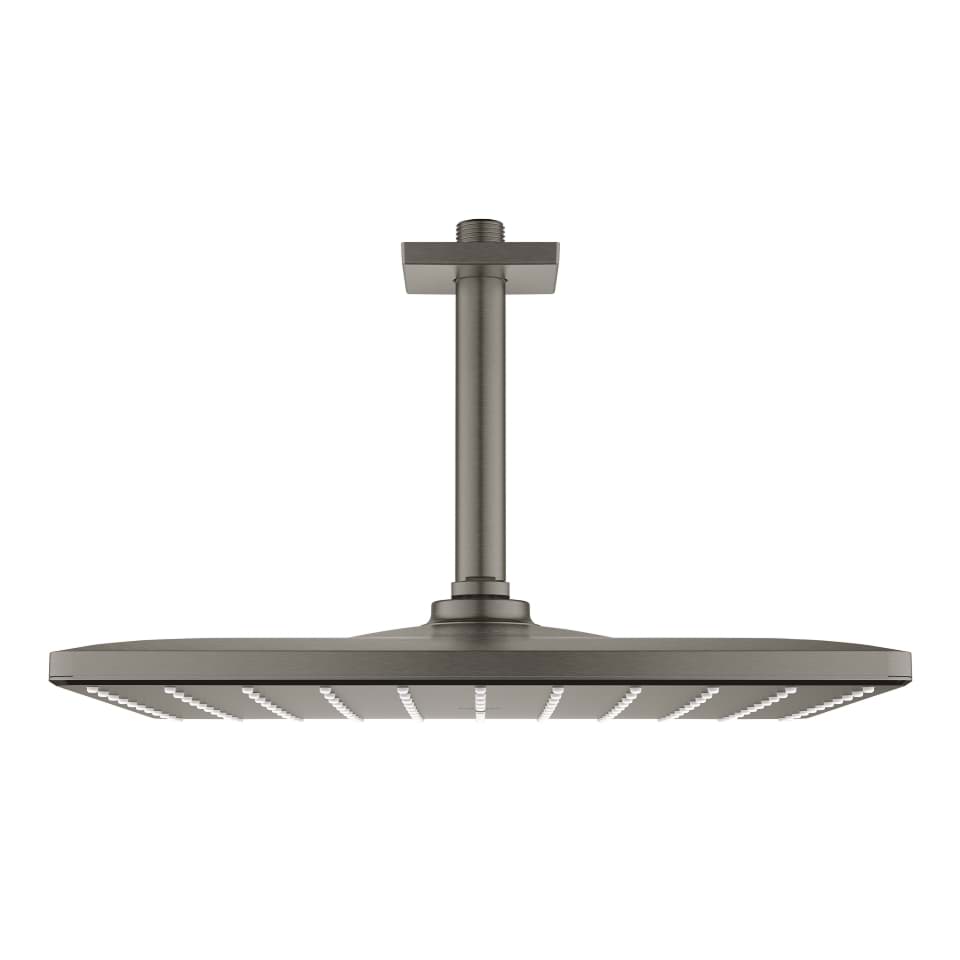 Obrázek GROHE Rainshower Mono 310 Cube Hlavová sprcha set stropní 142 mm, 1 proud kartáčovaný Hard Graphite #26566AL0