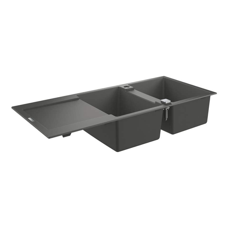 Bild von GROHE K500 Kompositspüle mit Abtropffläche #31647AT0 - granit grau