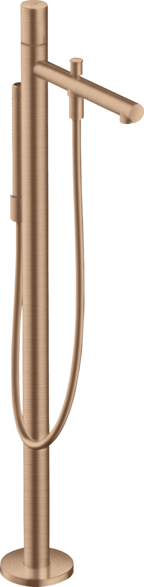 Bild von HANSGROHE AXOR Uno Einhebel-Wannenmischer bodenstehend mit Zerogriff #45416310 - Brushed Red Gold
