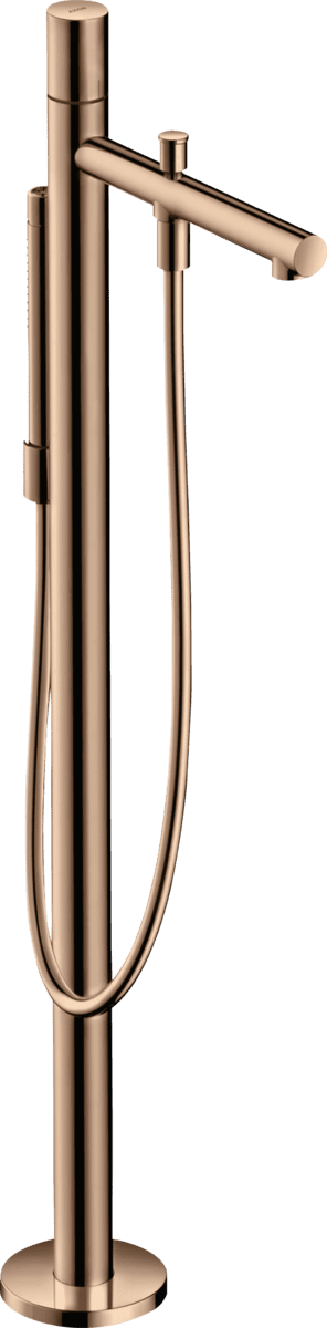 Bild von HANSGROHE AXOR Uno Einhebel-Wannenmischer bodenstehend mit Zerogriff #45416300 - Polished Red Gold