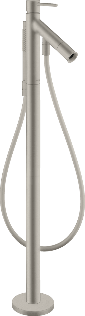 Bild von HANSGROHE AXOR Starck Einhebel-Wannenmischer bodenstehend mit Pingriff #10456800 - Edelstahl Optic