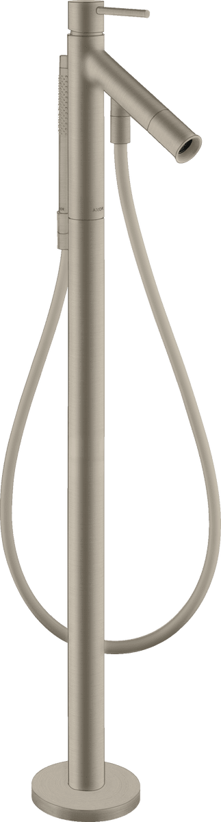 Bild von HANSGROHE AXOR Starck Einhebel-Wannenmischer bodenstehend mit Pingriff #10456820 - Brushed Nickel