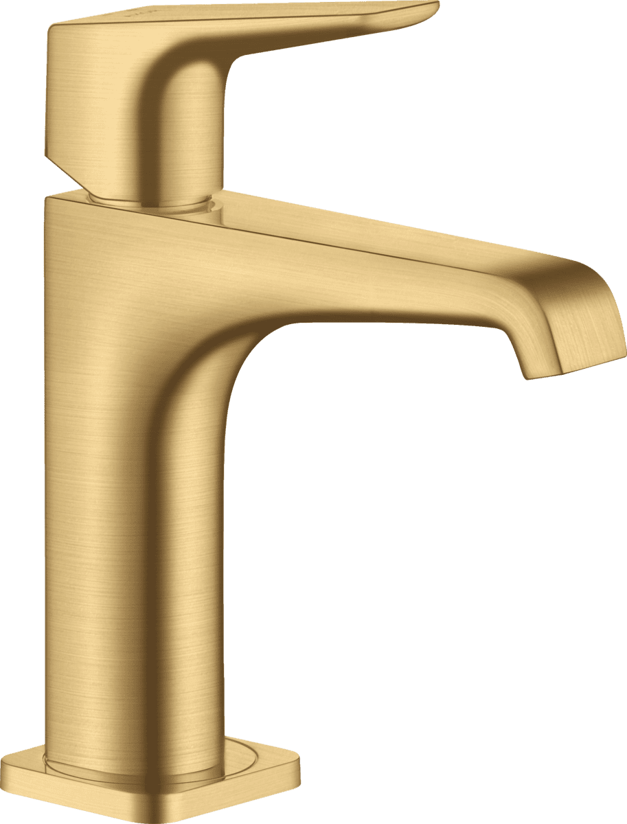 Bild von HANSGROHE AXOR Citterio E Einhebel-Waschtischmischer 130 mit Hebelgriff und Ablaufgarnitur #36111250 - Brushed Gold Optic