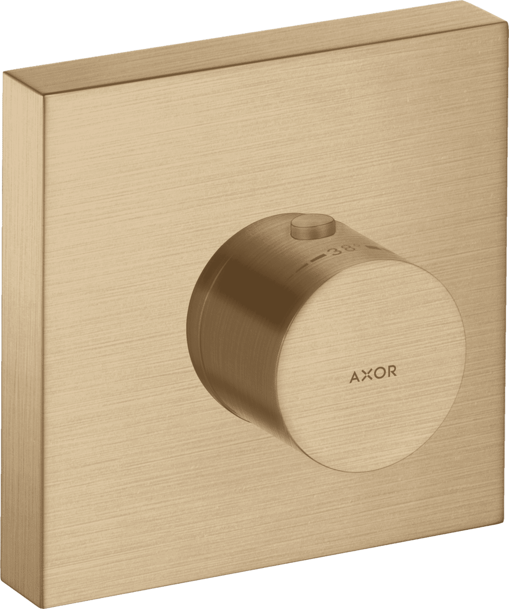 Bild von HANSGROHE AXOR ShowerSolutions Thermostatmodul 120/120 Unterputz eckig #10755140 - Brushed Bronze