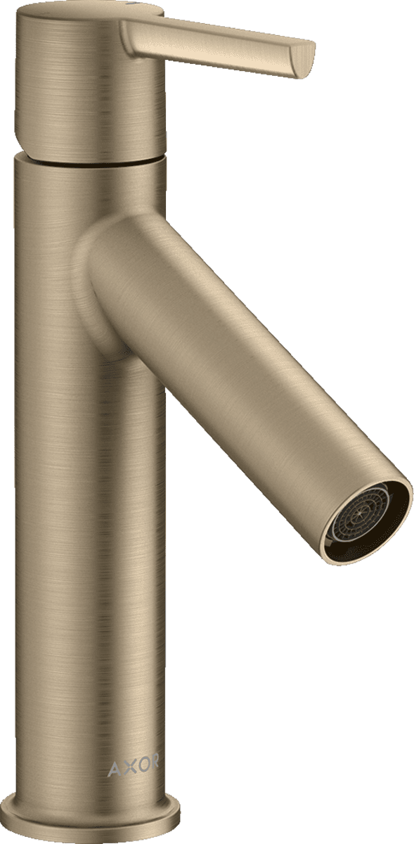 Bild von HANSGROHE AXOR Starck Einhebel-Waschtischmischer 100 mit Hebelgriff und Ablaufgarnitur #10003820 - Brushed Nickel