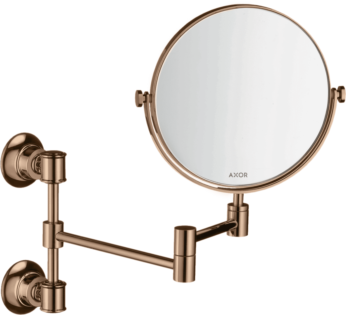Picture of HANSGROHE AXOR Montreux Shaving mirror #42090300 - Polished Red Gold