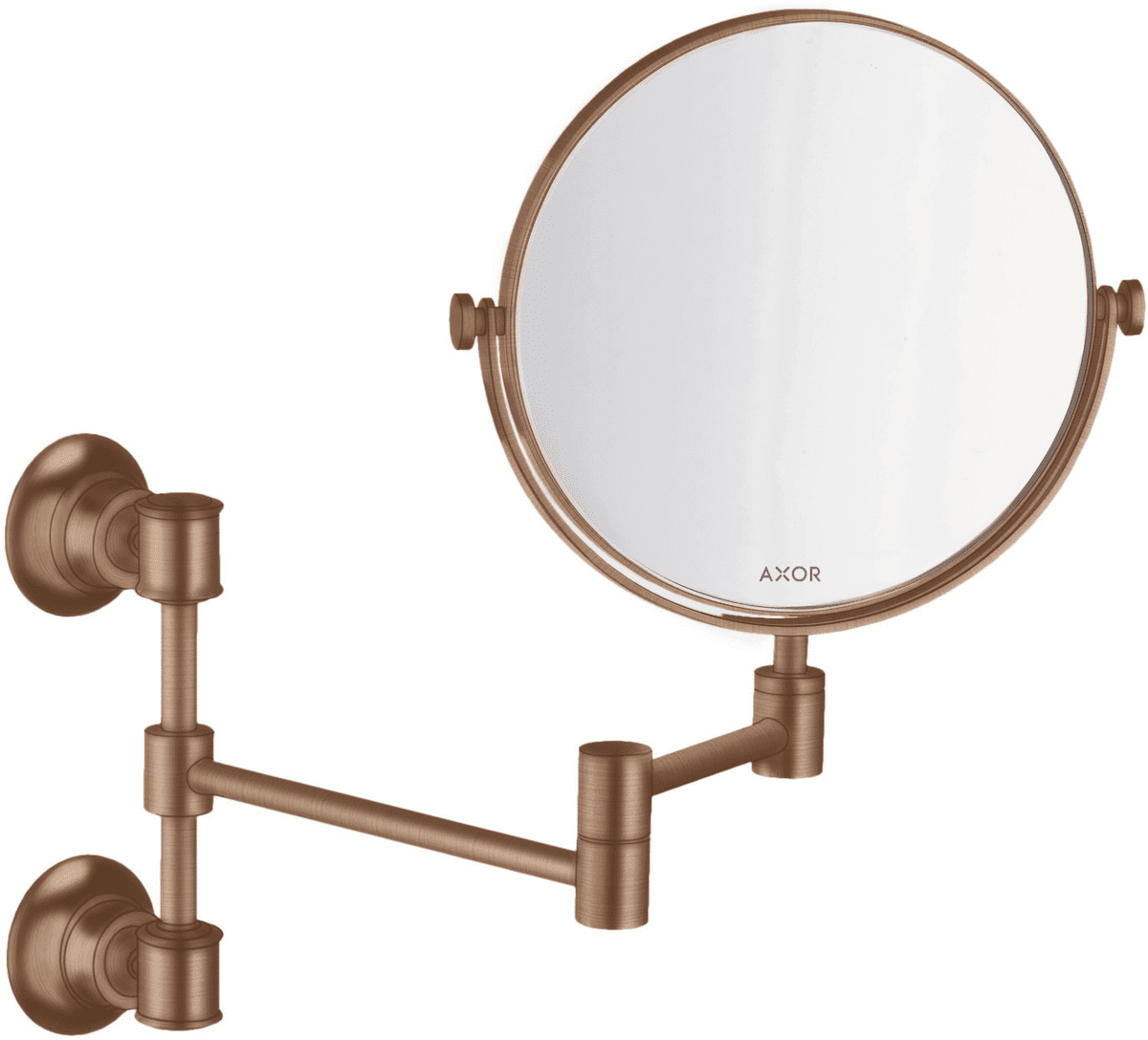 Bild von HANSGROHE AXOR Montreux Rasierspiegel #42090310 - Brushed Red Gold