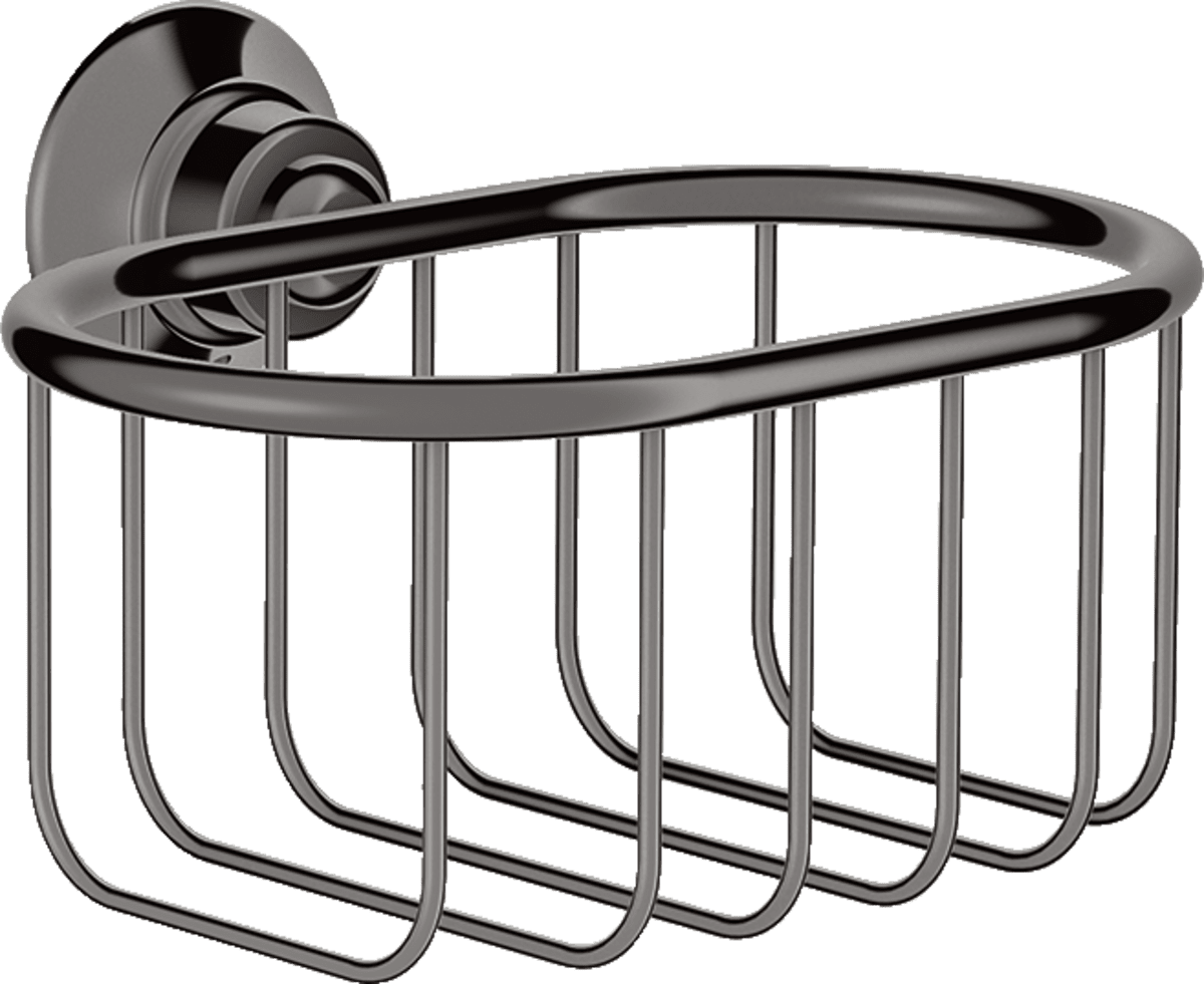 Bild von HANSGROHE AXOR Montreux Seifenkorb 160/101 #42065330 - Polished Black Chrome