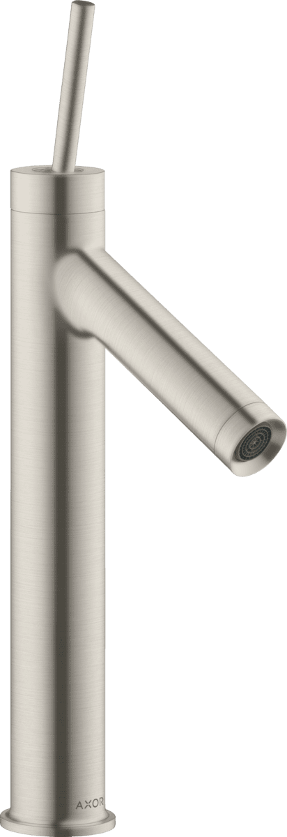 Bild von HANSGROHE AXOR Starck Einhebel-Waschtischmischer 170 mit Pingriff und Ablaufgarnitur #10123800 - Edelstahl Optic