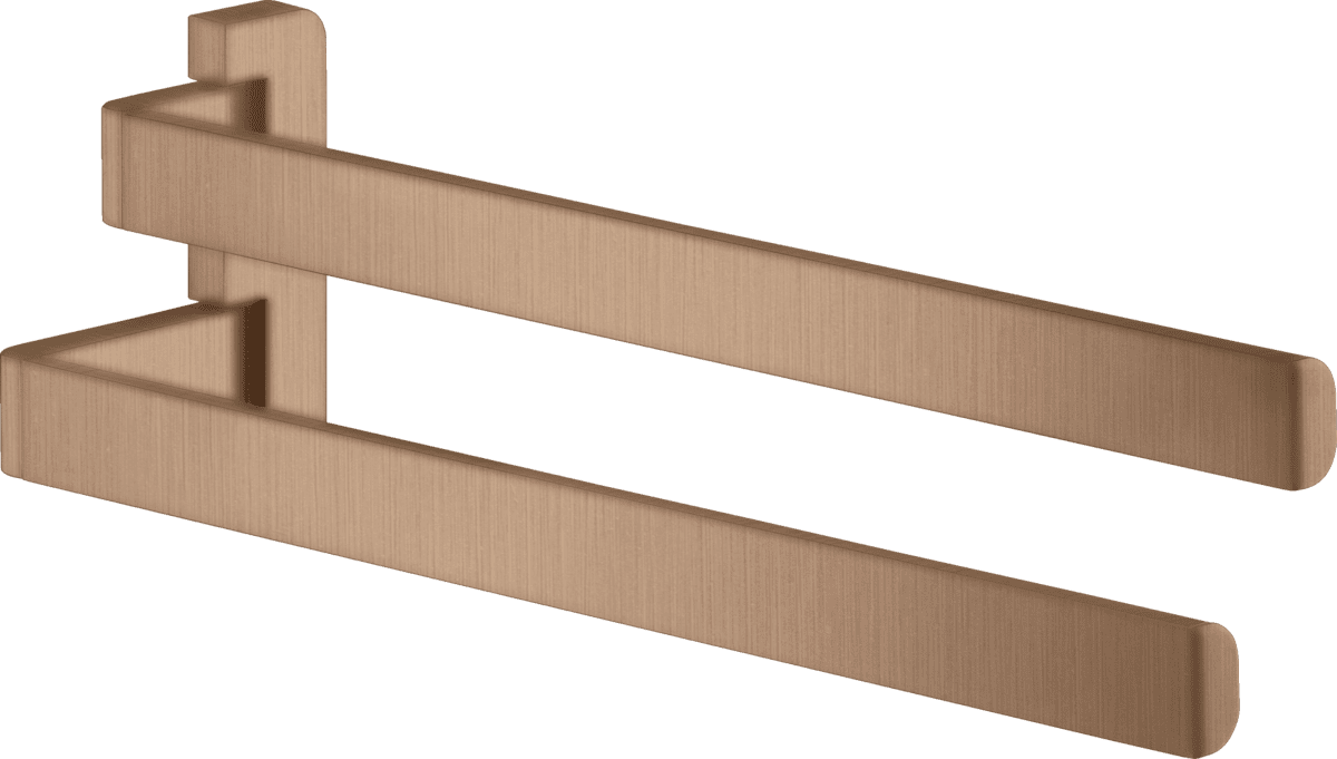 Picture of HANSGROHE AXOR Universal Softsquare Towel holder twin-handle #42821310 - Brushed Red Gold