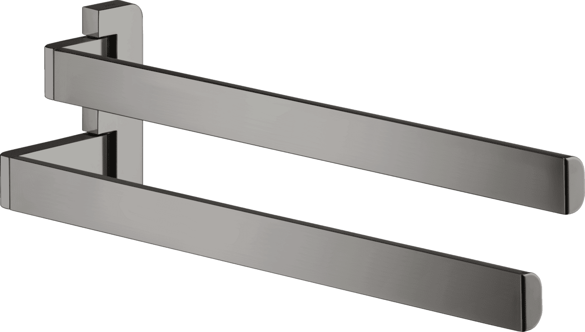 Picture of HANSGROHE AXOR Universal Softsquare Towel holder twin-handle #42821330 - Polished Black Chrome