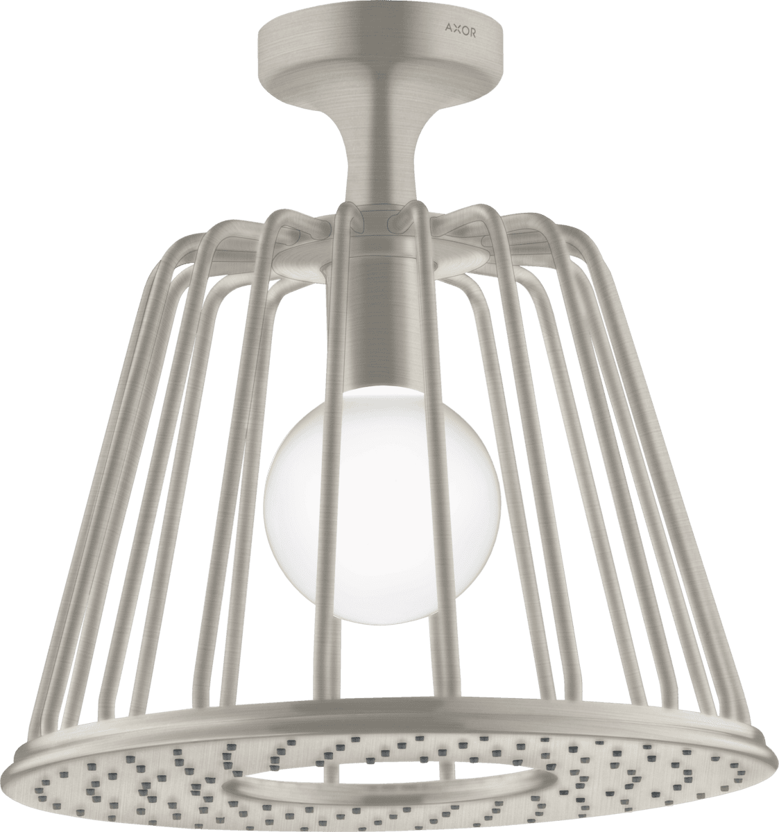Obrázek HANSGROHE AXOR LampShower/Nendo LampShower 275 1jet se stropním připojením #26032800 - nerezová ocel Optic