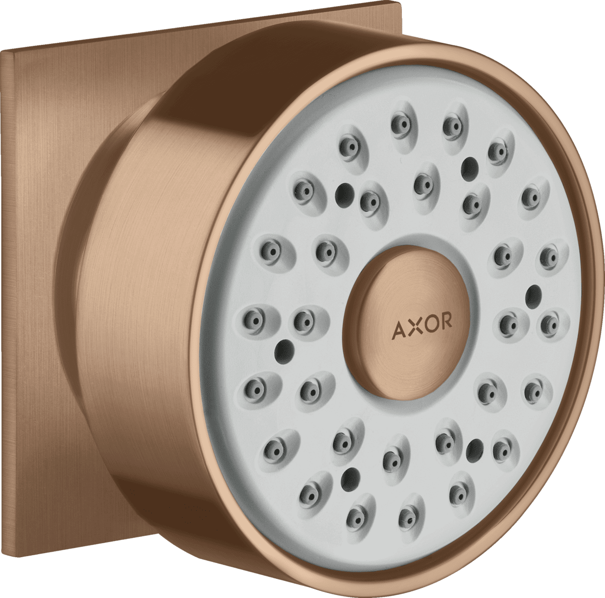 Bild von HANSGROHE Seitenbrause 1jet eckig #28469310 - Brushed Red Gold