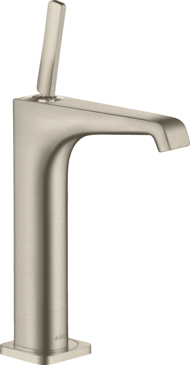 Bild von HANSGROHE AXOR Citterio E Einhebel-Waschtischmischer 190 mit Pingriff für Aufsatzwaschtische mit Ablaufgarnitur #36103820 - Brushed Nickel
