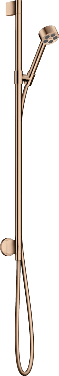 Bild von HANSGROHE AXOR One Brauseset 75 1jet EcoSmart mit Wandanschluss #48791300 - Polished Red Gold