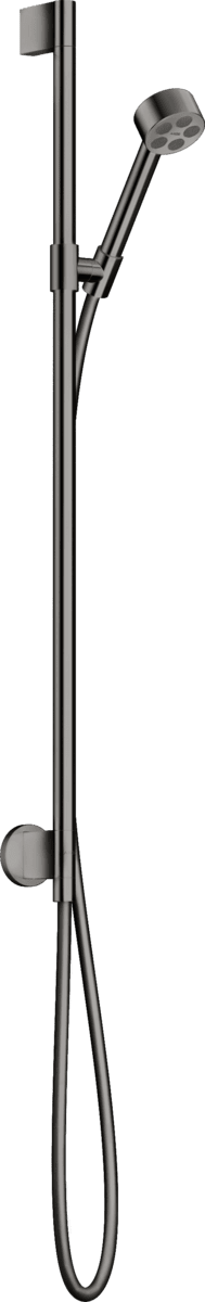 Bild von HANSGROHE AXOR One Brauseset 75 1jet EcoSmart mit Wandanschluss #48791330 - Polished Black Chrome