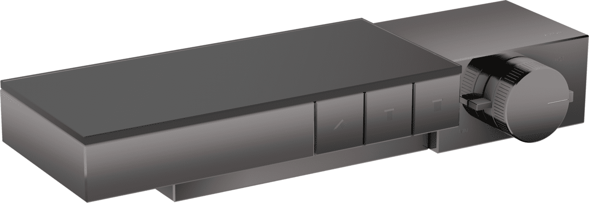 Bild von HANSGROHE AXOR Edge Thermostat Auf-/ Unterputzmontage für 3 Verbraucher #46140330 - Polished Black Chrome