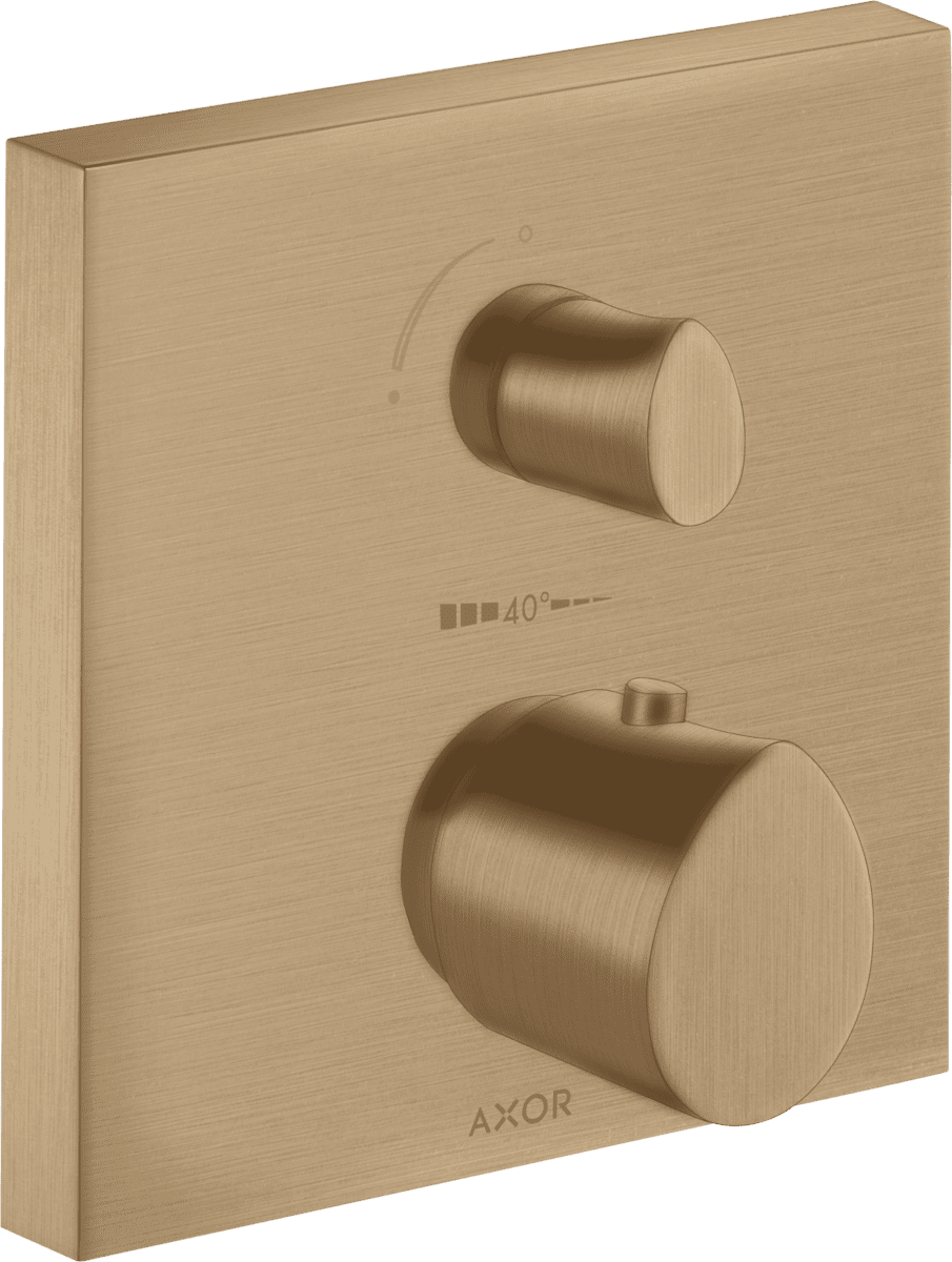 Bild von HANSGROHE AXOR Starck Organic Thermostat Unterputz mit Ab- und Umstellventil #12716140 - Brushed Bronze