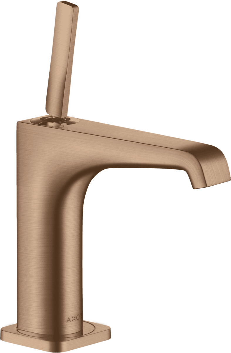 Bild von HANSGROHE AXOR Citterio E Einhebel-Waschtischmischer 130 mit Pingriff und Ablaufgarnitur #36101310 - Brushed Red Gold