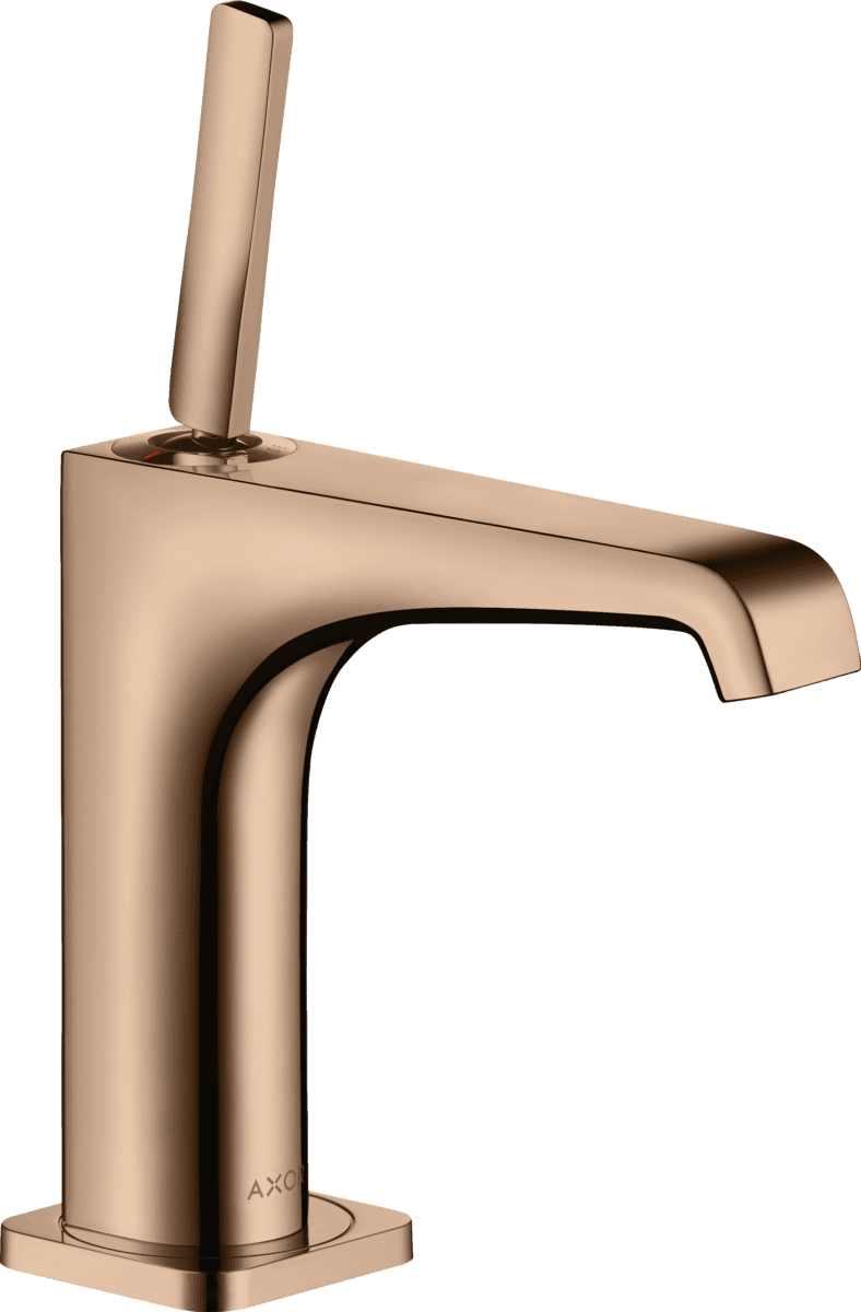 Bild von HANSGROHE AXOR Citterio E Einhebel-Waschtischmischer 130 mit Pingriff und Ablaufgarnitur #36101300 - Polished Red Gold
