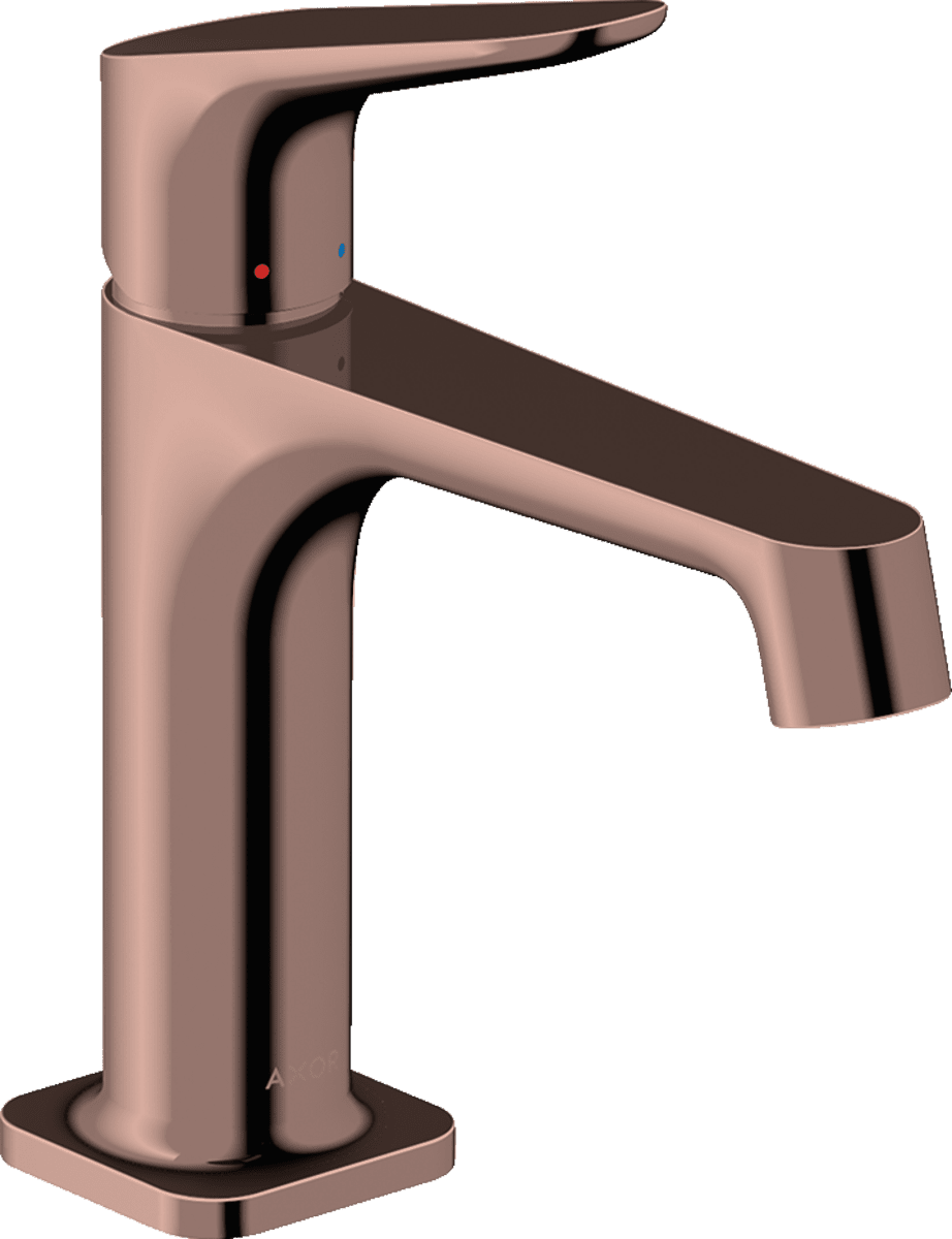 Picture of HANSGROHE AXOR Citterio M Single lever basin mixer 100 with pop-up waste set #34010300 - Polished Red Gold
