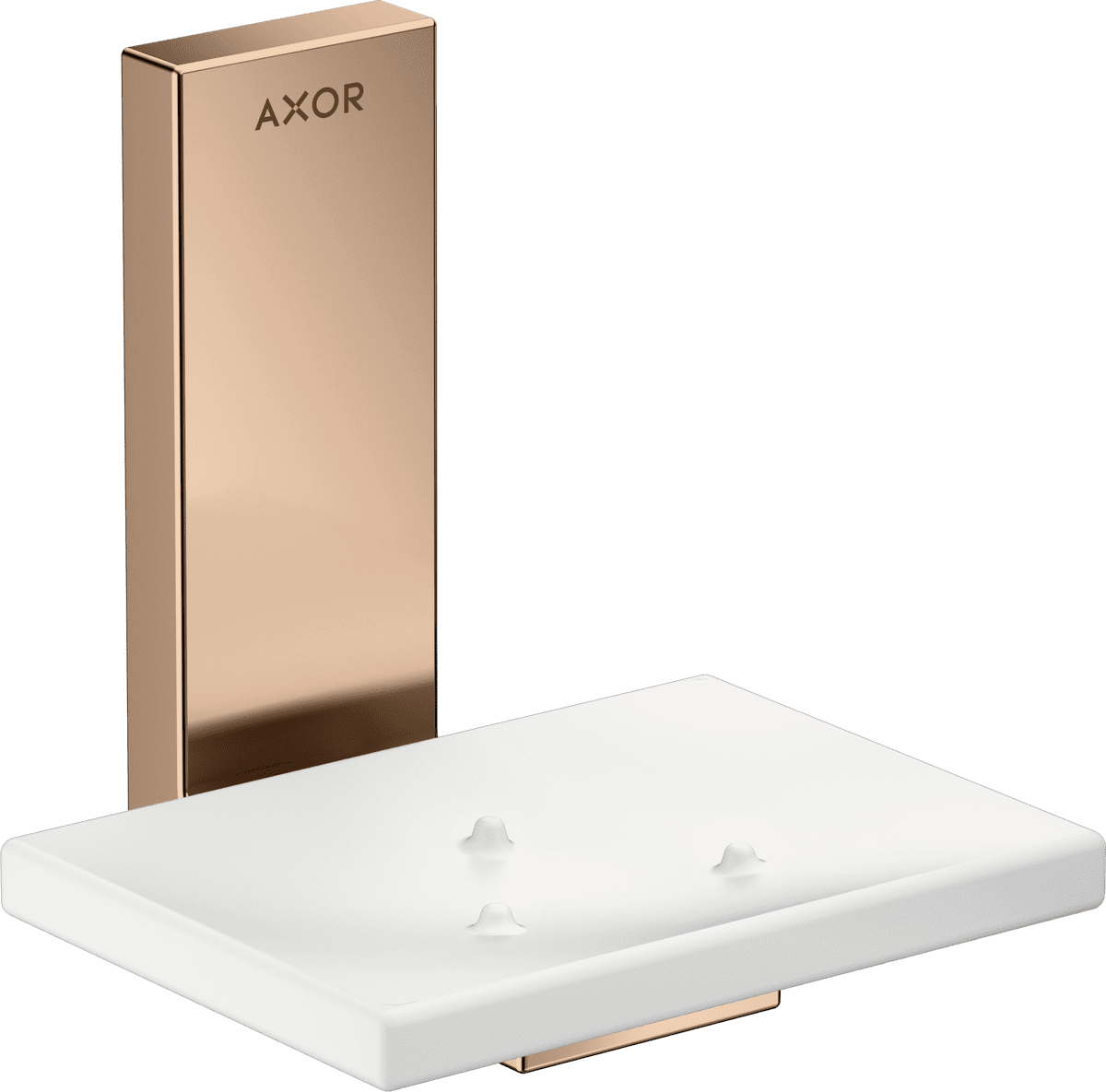 Bild von HANSGROHE AXOR Universal Rectangular Seifenschale #42605300 - Polished Red Gold