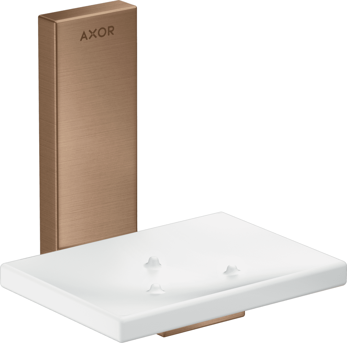 Bild von HANSGROHE AXOR Universal Rectangular Seifenschale #42605310 - Brushed Red Gold