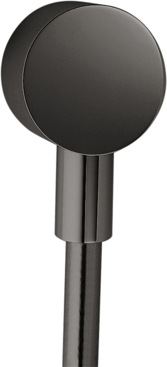 Bild von HANSGROHE AXOR Starck Wandanschluss rund #27451330 - Polished Black Chrome