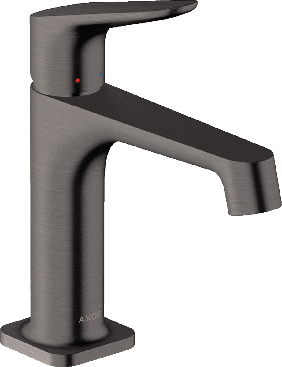 Bild von HANSGROHE AXOR Citterio M Einhebel-Waschtischmischer 100 mit Zugstangen-Ablaufgarnitur #34010340 - Brushed Black Chrome