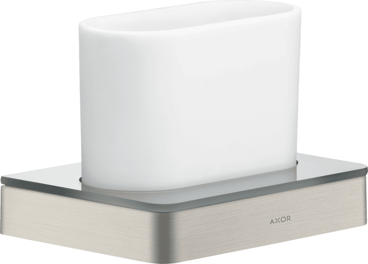 Picture of HANSGROHE AXOR Universal Softsquare Toothbrush tumbler #42834800 - Stainless Steel Optic