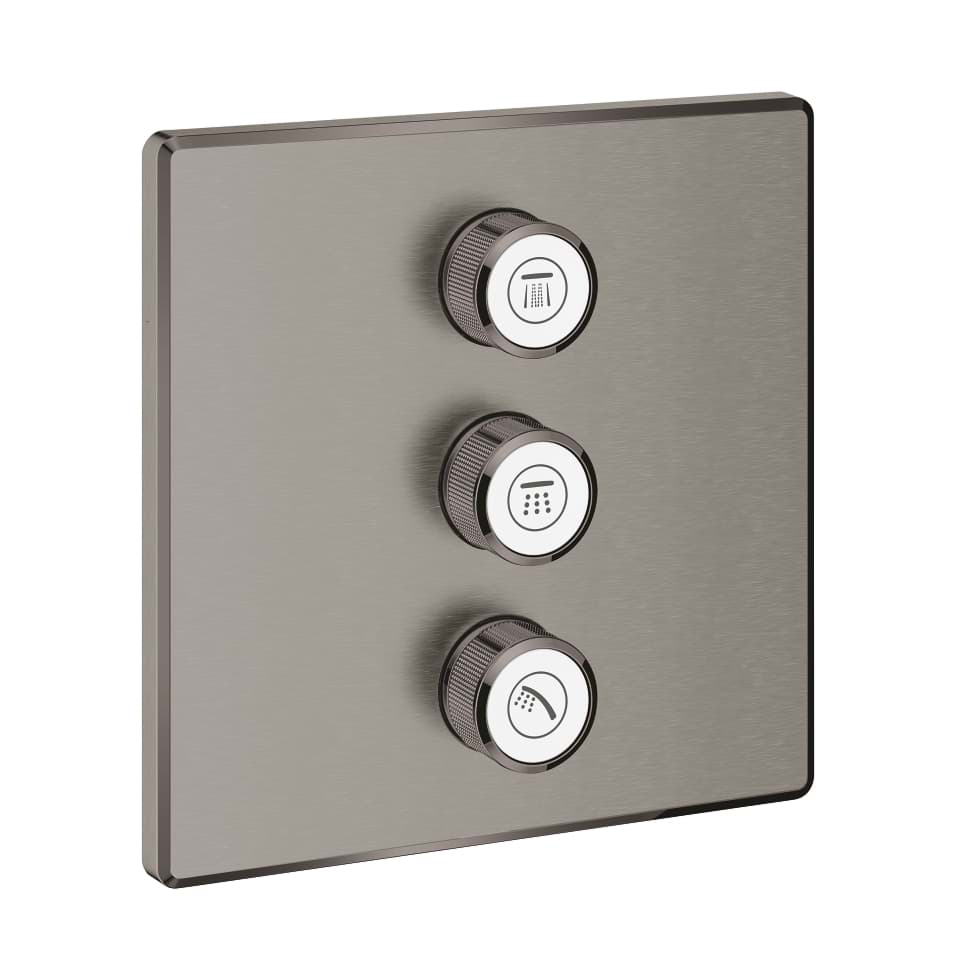 Bild von GROHE Grohtherm SmartControl 3-fach Unterputzventil #29127AL0 - hard graphite gebürstet