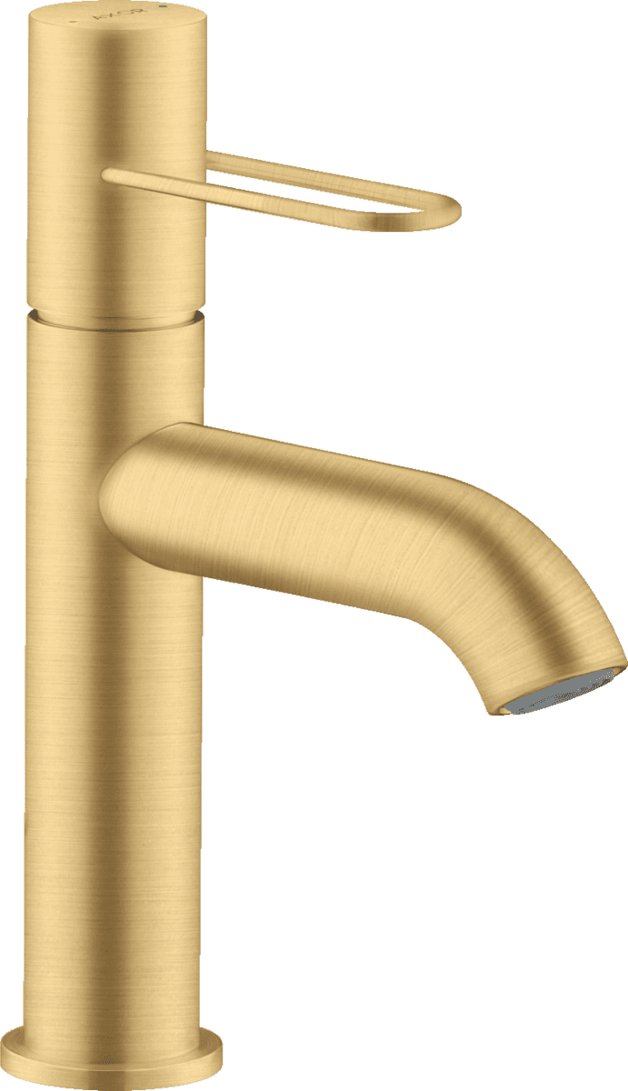 Bild von HANSGROHE AXOR Uno Einhebel-Waschtischmischer 100 mit Bügelgriff und Ablaufgarnitur #38026250 - Brushed Gold Optic