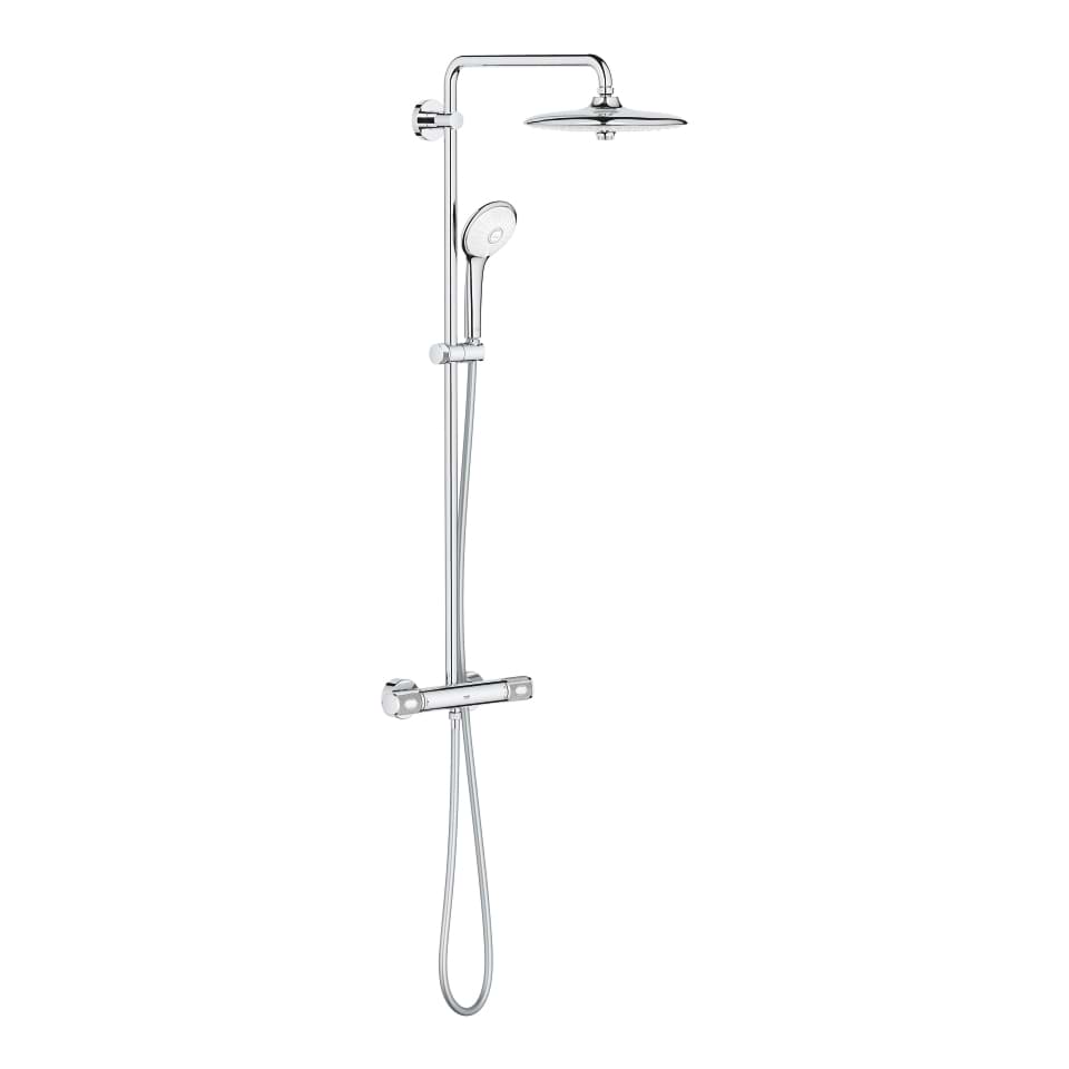 Bild von GROHE Euphoria System 260 Duschsystem mit Thermostatbatterie für die Wandmontage #27296003 - chrom