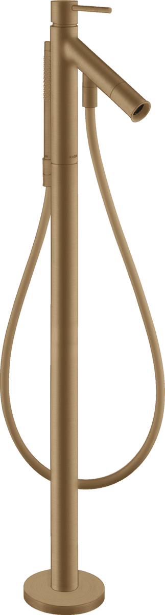 Bild von HANSGROHE AXOR Starck Einhebel-Wannenmischer bodenstehend mit Pingriff #10456140 - Brushed Bronze