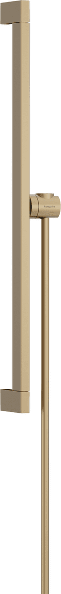 Picture of HANSGROHE Unica Shower bar E Puro 65 cm with easy slide hand shower holder and Isiflex shower hose 160 cm #24404140 - Brushed Bronze