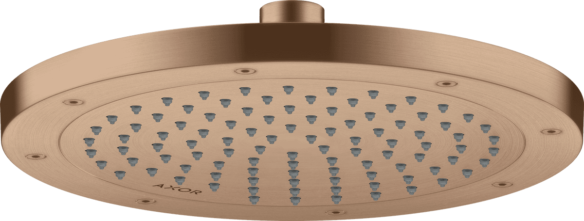 Bild von HANSGROHE AXOR ShowerSolutions Kopfbrause 245 1jet EcoSmart #35381310 - Brushed Red Gold