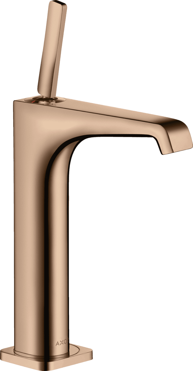 Bild von HANSGROHE AXOR Citterio E Einhebel-Waschtischmischer 190 mit Pingriff für Aufsatzwaschtische mit Ablaufgarnitur #36103300 - Polished Red Gold