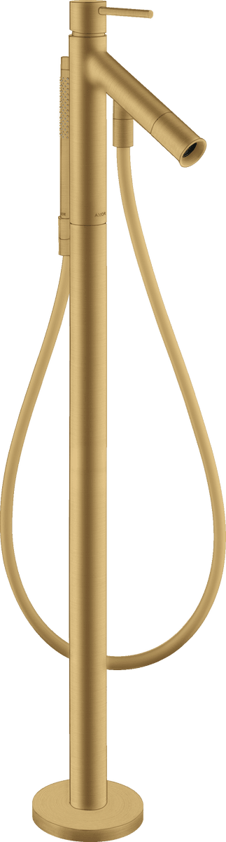 Bild von HANSGROHE AXOR Starck Einhebel-Wannenmischer bodenstehend mit Pingriff #10456250 - Brushed Gold Optic