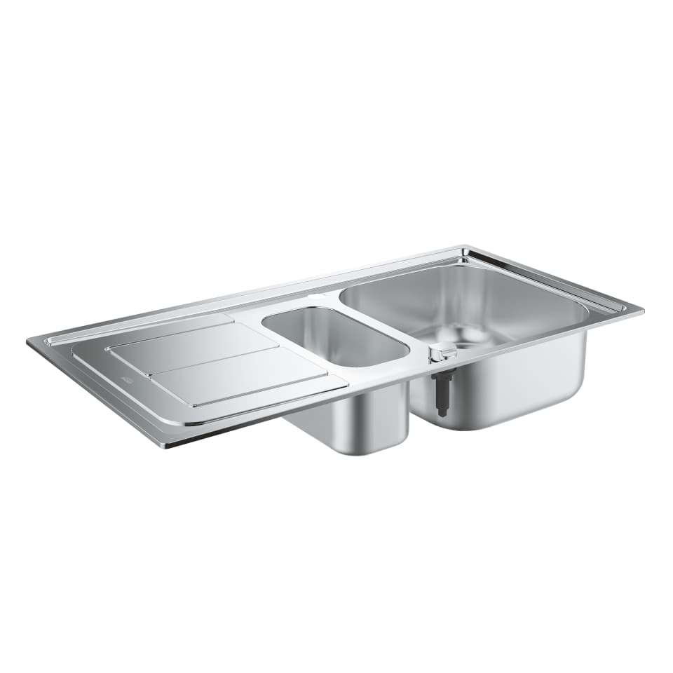 Bild von GROHE K300 Edelstahlspüle mit Abtropffläche #31564SD0 - edelstahl