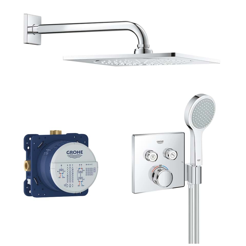 Bild von GROHE Grohtherm SmartControl Duschsystem Unterputz chrom 34742000