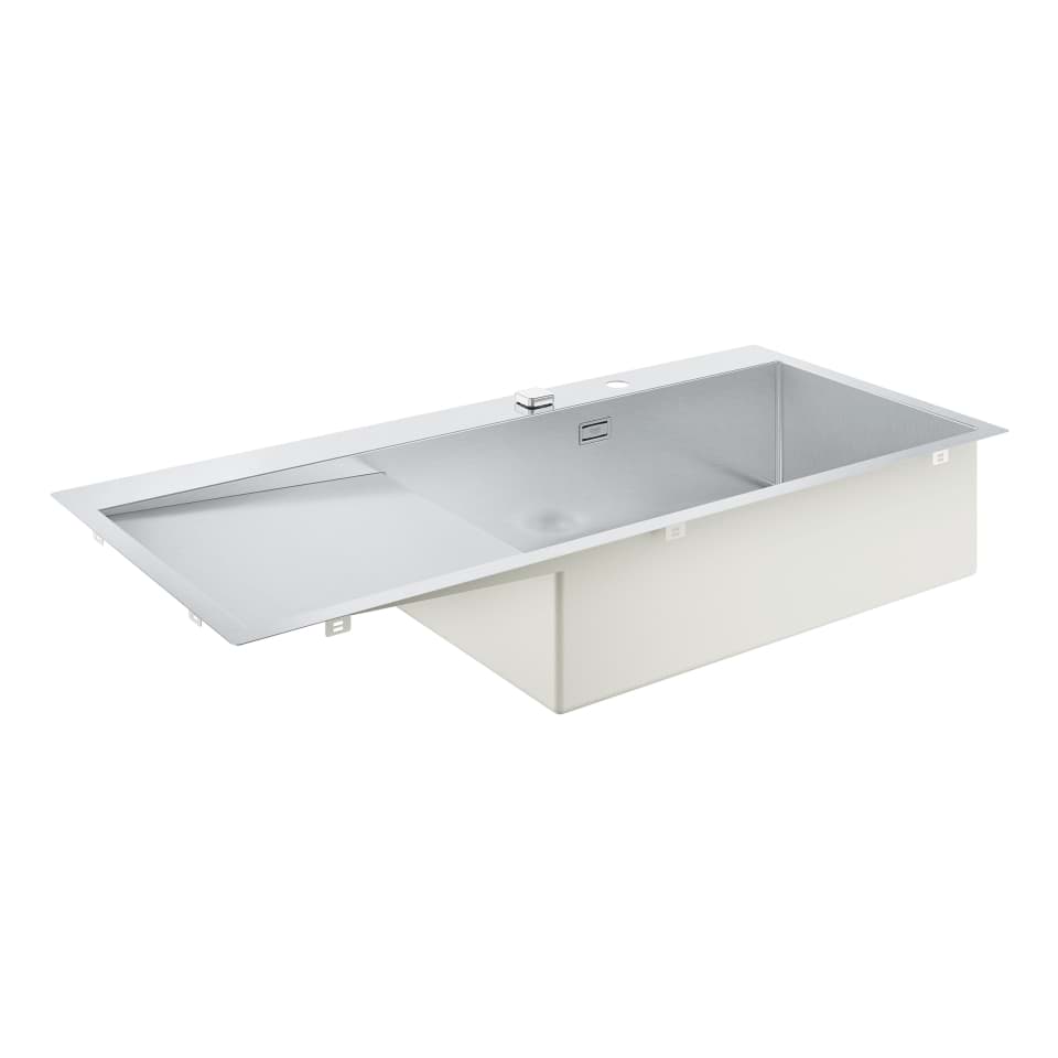 Bild von GROHE K1000 Edelstahlspüle mit Abtropffläche #31582SD1 - edelstahl