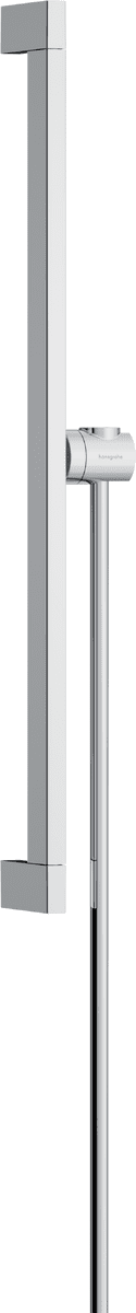 Picture of HANSGROHE Unica Shower bar E Puro 65 cm with easy slide hand shower holder and Isiflex shower hose 160 cm #24404000 - Chrome
