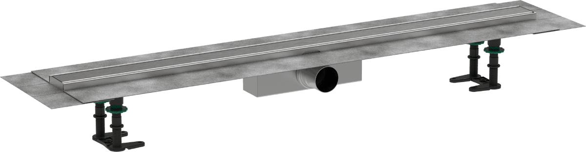 Picture of HANSGROHE RainDrain Compact Complete set shower drain 1000 for standard installation #56182800 - Brushed Stainless Steel