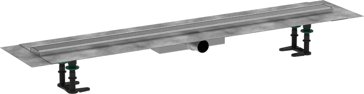 Picture of HANSGROHE RainDrain Compact Complete set shower drain 1000 for flat installation #56170800 - Brushed Stainless Steel