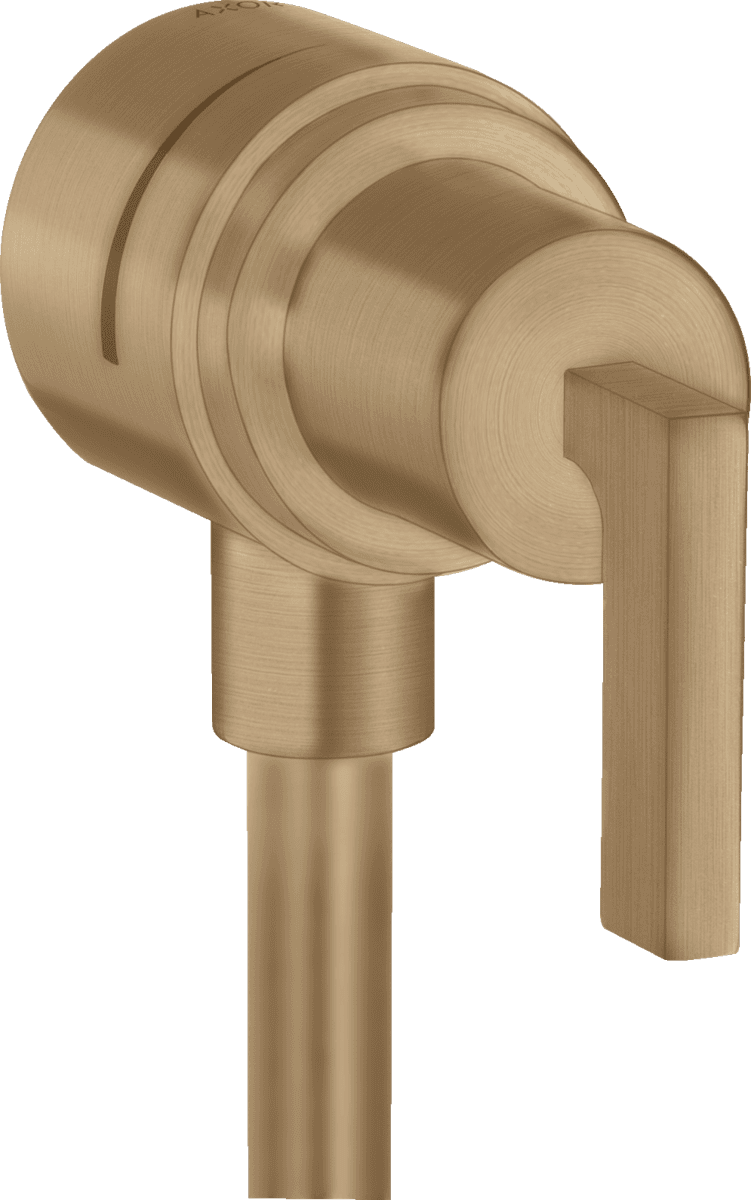 Bild von HANSGROHE AXOR Citterio Wandanschluss Stop mit Rückflussverhinderer, Absperrventil und Hebelgriff #39882140 - Brushed Bronze